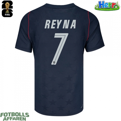 Förenta stater Giovanni Reyna #7 Bortatröja VM 2026 Kortärmad